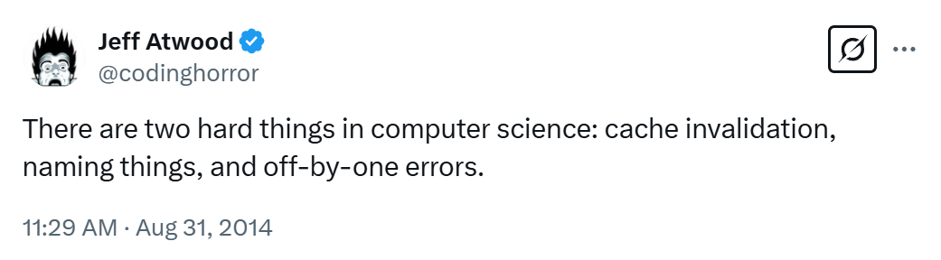 Jeff Atwood on the 2 problems in software development
